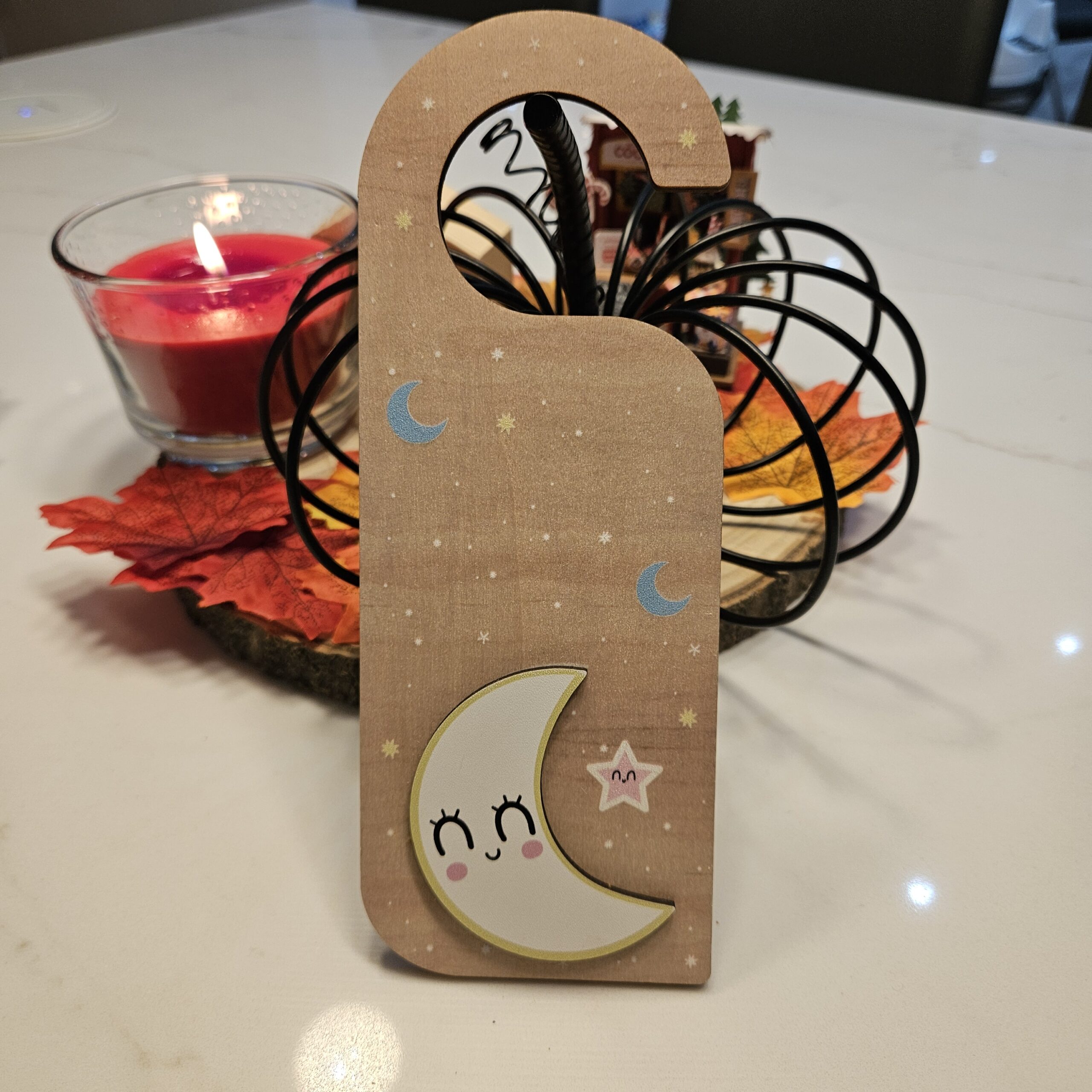 Personalised Door Hanger Moon