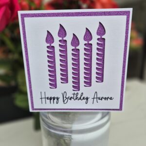 Personalised Candle Card