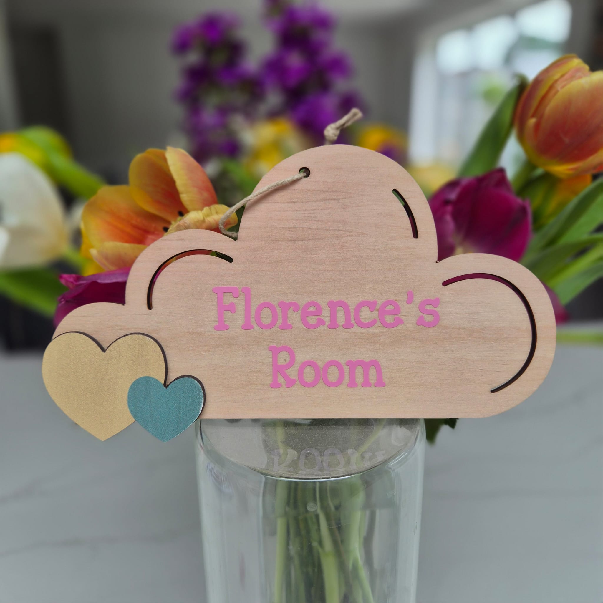 Personalised Door Hanger Cloud