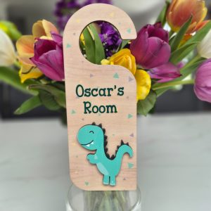 Personalised Door Hanger Dinosaur